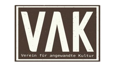 Das Logo eines Vereins in Thun (3604, Kanton Bern) zeigt grosse Buchstaben sowie einen Schriftzug auf strukturiertem Hintergrund.